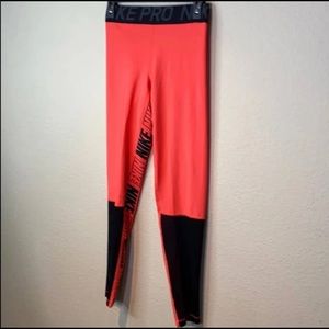 Nike Pro Coral Leggings
